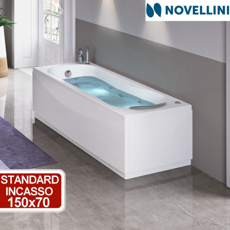 Vasca da bagno standard da incasso Novellini Calypso 150x70 cm